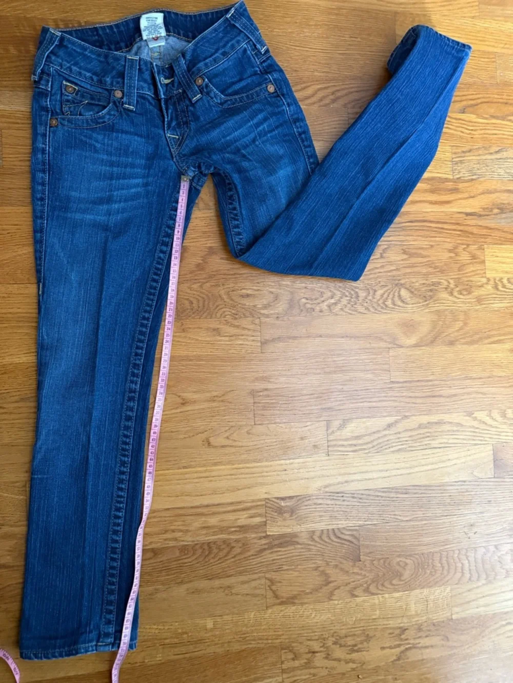 True Religion Women's Straight-Leg Jeans in Deep Blue Wash - Picture 5 of 5